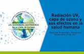 Radiación UV, capa de ozono y sus efectos en la salud humana · 2019-11-23 · capa de ozono y sus efectos en la salud humana Dirección Promoción y Prevención Septiembre 27 de