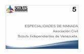 ESPECIALIDADES DE MANADA Asociación Civil Scouts ...scouts-siv.weebly.com/uploads/2/1/4/9/21490558/5.-especialidades_de_manada.pdfo barajitas de cualquier tema. 2.-Informar las etapas