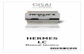 Manual Hermes LC · terminal GSM y un puerto RS232. El equipo es totalmente configurable vía SMS o mediante llamada de datos de modo que si una vez instalado se necesita cambiar