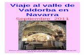 VIAJE AL VALLE DE VALDORBA III - WordPress.com · 2011-09-12 · VIAJE AL VALLE DE LA VALDORBA (III) Septiembre 2011 3 La iglesia se construyó sobre el primitivo templo en el S.
