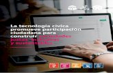 La tecnología cívica promueve participación ciudadana para ...informeavina2018.avina.net/wp-content/uploads/2019/... · Las ciudades son percibidas como focos multiplicadores de