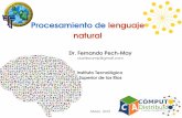 Procesamiento de lenguaje naturalrios.tecnm.mx/cdistribuido/recursos/PLNSem2.pdf · Lenguaje Natural Instituto Tecnológico Superior de los Ríos Procesamiento de Lenguaje Natural