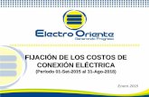 FIJACIÓN DE LOS COSTOS DE CONEXIÓN ELÉCTRICA · 2015-01-24 · obtener costos competitivos, para la determinación de los costos de conexión eléctrica, se consideraron lo siguiente: