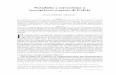 Novedades y correcciones a inscripciones romanas de Galiciarua.ua.es/dspace/bitstream/10045/97015/1/2018_Abascal_AnuarioBrigantino.pdf · la capilla de San Salvador de Pereira en