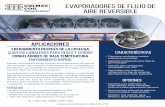 Evaporadores de Flujo de aire reversible · 2018-09-05 · • Serpentín configurado para flujo de aire reversible • Motores para ventiladores compatibles con VFD • Disponibles