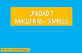 UNIDAD 7 MAQUINAS - SIMPLES - MEC. DE MANTENIMIENTO Y …gomez2010.weebly.com/uploads/5/8/0/2/5802271/maquinas... · 2018-11-02 · 160 N. EJERCIOCIOS- UNIDAD 7 3 ... Siendo la barra