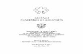 GEOCALLI CUADERNOS DE GEOGRAFIA CUADERNOS DE GEOGRAFÍA · Geocalli, Cuadernos de Geografía, año 18, núm. 36, julio-diciembre de 2017, es una publicación semestral editada por