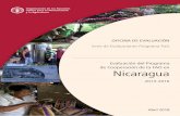Evaluación del Programa de Cooperación de la FAO en Nicaragua · Evaluación del programa de cooperación de la FAO en Nicaragua i ... personal de la Oficina de la FAO en Nicaragua