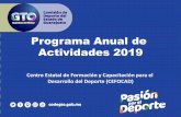 Programa Anual de Actividades 2019 - red.codegto.gob.mxred.codegto.gob.mx/SistemaCyD2019/2019-1-sesion/Calendario de eventos... · Centro de Formación y Capacitación para el Desarrollo