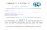 ASOCIACION ARGENTINA DE HISTORIA DE LA VETERINARIA · 2014-03-10 · inciso 1, del Estatuto de la Asociación Argentina de Historia de la Veterinaria en la sede de la Cátedra de