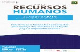 Recursos Humanos Centro Internacionalindustrialespr.org/wp-content/uploads/2016/05/RH-Hoja-de... · 2016-05-05 · No se facturará. Las reservaciones a pagarse en la puerta tienen