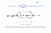 Manual de instrucciones y de montaje · Certificado CE de tipo KEMA 01ATEX1053 X Guardar para uso futuro Interruptor magnético de flotador 07/2018 ES based on 014487 / Rev. 02 –
