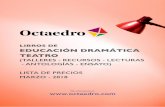 Octaedro Editorial · LISTA DE PRECIOS MARZO - 2018 Octaedro Editorial Más información en: . Oc taed ro ... ISBN 978-84-9921-703-1 Año 2015 PVP 16,00 € URL 4 ... Pedro Calderón