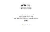 Ppresupuesto de Ingresos y Egresos 2013 · 2019-07-17 · Presentación En cumplimiento con lo dispuesto en el artículo 16, fracción I, de la ley Orgánica, presento al Colegio