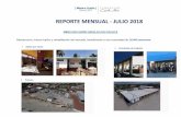 REPORTE MENSUAL - JULIO 2018...• Donación por parte de Telmex de 1,000 postes para apuntalamiento. 16 Reparaciones Iglesia Metodista de la Santísima Trinidad Reparaciones Rectoría