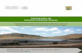 PROGRAMA DE PRODUCTIVIDAD RURAL...2011-2017, que en su objetivo estratégico 1.1 plantea el de mejorar las condiciones de vida y bienestar de los productores del sector rural, entre