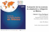 Evaluación de los avances de adaptación y mitigación en México 4CNICC2014... · 2014-11-04 · ! dif. escalas temp. y ... 2003+ P. Mdos SA Captura de Carbono 2004 " Gestión sustentable