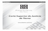 Corte Superior de Justicia de Tacna · guido ante el Juzgado Mixto de Jorge Basadre (Locumba), que Despacha la Sra. Juez Dra. Olga Rosa CORTEZ VALENCIA, con intervención del Es-pecialista