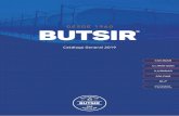 Catálogo General 2019 - Butsir · Catálogo general Butsir 2019 3 DEPARTAMENTO PROPIO DE I+D+i Continuamos inmersos en el desarrollo de nuevas líneas de negocio a través de un