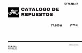 REPUESTOS CATALOGO DE YA100W - Yamaha Motor · 1 4vp-e3610-00 valvula de laminas completa 1 2 3xg-e3613-00 .valvula de laminas 2 3 3xg-e3616-00 .tope de valvula de laminas 2 4 97607-03206