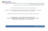H. AYUNTAMIENTO DE ATLIXCO 2014-2018 DIRECCIÓN …transparencia.atlixco.gob.mx/Atlixco/ViejasLeyes/Articulo-11-y-17/Marco... · 1 manual de organizaciÓn y procedimientos de la jefatura