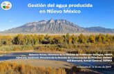 Gestión del agua producida en Nuevo México · mediante la extracción de materiales como el litio – ... siguientes diapositivas no forman parte de la presentación NMED/EMNRD/OSE,