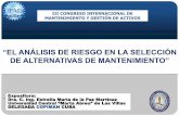 “EL ANÁLISIS DE RIESGO EN LA SELECCIÓN DE ALTERNATIVAS …congreso.micanaldepanama.com/wp-content/uploads/2019/04/ESTRELLA-DE-L… · sistemas de mantenimiento de avanzada; sin