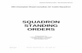 SQUADRON STANDING ORDERS - WordPress.com · Squadron Standing Orders - 653 Champlain RCACS 2 | P a g e D r a f t R e v i s i o n 3 : 12- J u n - 17 Commanding Officers Message 1.