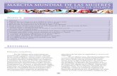 Vol.12 Nmero 2 Julio de 2009 MARCHA MUNDIAL DE LAS MUJERES · la herencia, la educación de las mujeres y las niñas, la alfabetización, la promoción de la gratuidad de los servicios