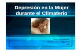Depresi n en la Mujer durante el Climaterioigmdp.com.ar/old/download/educmedica/diapositivas... · • La depresión puede referirse a un estado de ánimo, a un síntoma o a un síndrome
