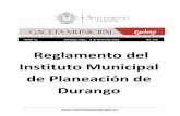 Reglamento del Instituto Municipal de Planeación de Durangotransparencia.municipiodurango.gob.mx/articulo65/I/anual/... · 2019-01-19 · 4 gaceta municipal viernes 8 de enero de