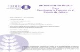 Recomendación 40/2019 Caso Estado de Jaliscocedhj.org.mx/recomendaciones/emitidas/2019/RECO 40-2019.pdf · la Información Pública del Estado de Jalisco y sus Municipios, así como