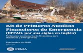 Fortalezca su preparación financiera para desastres …...Kit de Primeros Auxilios Financieros de Emergencia (EFFAK, por sus siglas en inglés) Fortalezca su preparación financiera