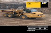 725 Camión Articulado Caterpillar.pdf · El Camión Articulado 725 de Caterpillar ... del motor y las conexiones de traba del convertidor de par y de los embragues de la transmisión.