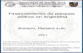 Financiamiento de parques eólicos en Argentinabibliotecadigital.econ.uba.ar/download/tpos/1502-0313_RomeroML.pdf · petróleo- representan cerca del 90% de la energía primaria consumida,