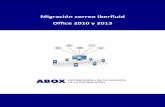 Migración correo Iberfluid - Office 2010 y 2013Office 2010 y 2013. ABOX Distribuidores de Tecnología de la Información ABOX C/ Provença, ... • Se deberá configurar una nueva
