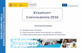 Información práctica Aclaraciones iniciales Pasos previos ... · Aclaraciones iniciales Las entidades que deseen participar en el programa Erasmus+ deben tener un PIC (Participant