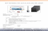 KIT BOMBA DE AGUA SOLAR: SIS-40HP · como diseño, ingeniería e instalación de los proyectos. Los kits bomba de agua solar están diseñados por expertos de GRUNDFOS y SITECNO para