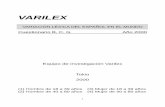 VARILEX - 東京大学cueda/varilex/cues/cues2000.pdf3 El equipo VARILEX es un grupo de investigadores interesados en el uso de las palabras y expresiones utilizadas en la vida diaria