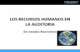 RECURSOS HUMANOS EN AUDITORIAcmas.siu.buap.mx/portal_pprd/work/sites/contaduria... · 2015-09-23 · Recursos humanos. •Descripción general –Suficiente personal •Competencia,