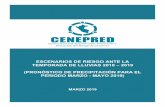 ESCENARIOS DE RIESGO ANTE LA TEMPORADA DE ...ww3.vivienda.gob.pe/grd/documentos/ESCENARIO-RIESGO...Arequipa, Moquegua y Tacna; evidenciaron deficiencias por debajo del -60% de su normal