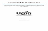 Universidad de Quintana Roorisisbi.uqroo.mx/manuales/autodepositos.pdf · Login El proceso de login dentro del RISISBI se hace de la siguiente manera, es necesario contar con una