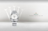 Oyster Perpetual 34 Catálogo - assets.rolex.com · La esfera es el rostro distintivo de un reloj Rolex, el mayor responsable de su identidad y legibilidad. Caracterizada por sus