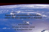Agua y Ecosistemas forestales: retos de conservación y manejoarchivos.diputados.gob.mx/Comisiones_LXIII/agua/ponencias/05.pdf · Captura e Infiltración Evaporación Escurrimiento