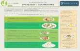 Supervisión de ensaladas · Nivel 21 SUPERVISIÓN DE ENSALADASY GUARNICIONES JEFE DE COCINA Es importante que conozcas los tipos de ensaladas y guarniciones, pues generalmente acompañan