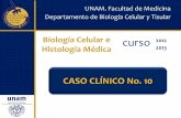 UNAM. Facultad de Medicina Departamento de Biología ...bct.facmed.unam.mx/wp-content/uploads/2018/07/CASO... · UNAM. Facultad de Medicina Departamento de Biología Celular y Tisular