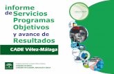 deServicios Programas Objetivos - Vélez-Málaga · englobados en las 5 zonas que se detallan a continuación: • Zona Centro Regional Málaga ... Estos servicios, pueden agruparse
