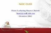 Hans Ludwing Reyes Chávez hans@cudi.edu.mx Octubre 2012 · Horarios de Atención •Operación 24/7 •Operador en sitio de 8:00am a 9:00pm (GMT-6) ... México DF, •Red NIBA •40