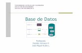 Base de Datoszeus.inf.ucv.cl/~jrubio/docs/2009-02/ICI 344/Capitulo I.pdf · Disponer de los Datos en la oportunidad deseada , Tener políticas de seguridad para protegerlos del mal