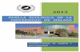 HUELLA ECOLÓGICA UNIVERSIDAD DE MÁLAGA2013 · Tabla 1. Tipos de recursos y de residuos que hemos considerado en el cálculo de la huella Para la evaluación de la huella ecológica